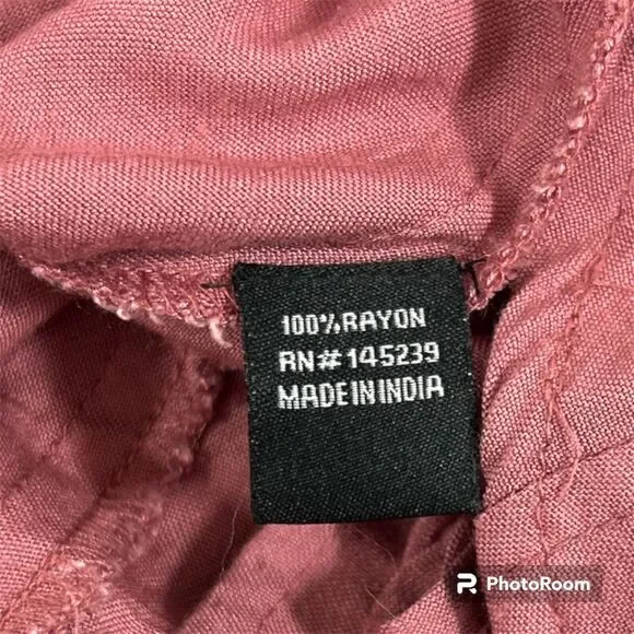 Style Envy Button Front Collared Shirt Mauve Pink Long Sleeve Womens XL Blouse - Picture 7 of 7